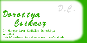 dorottya csikasz business card