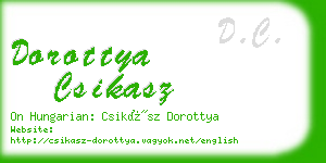 dorottya csikasz business card